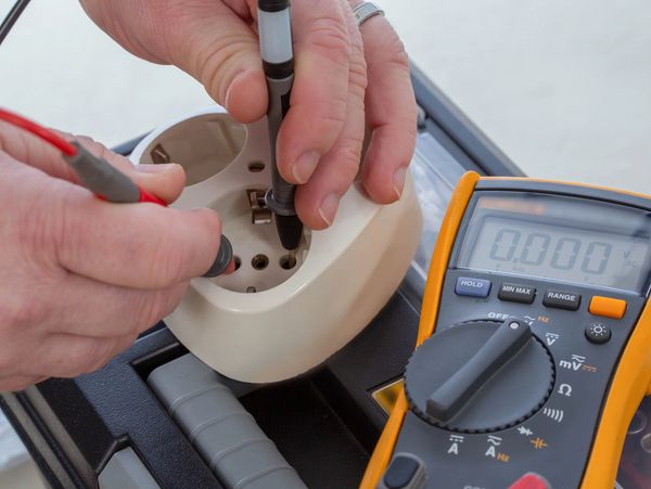 Testing with a multimeter