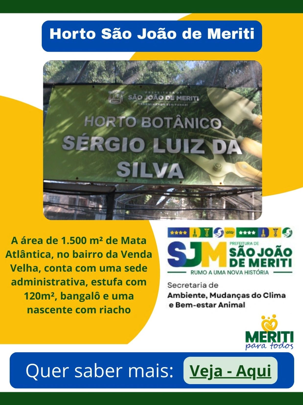 Horto Botânico Sérgio Luiz da Silva em São João de Meriti.