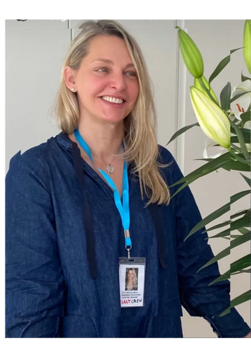 Kerstin Krause is the Co-Producer, Fashion Designer, and location owner.