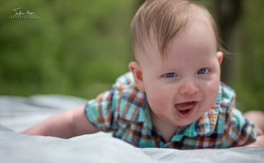 Newborn Photography -Happy baby