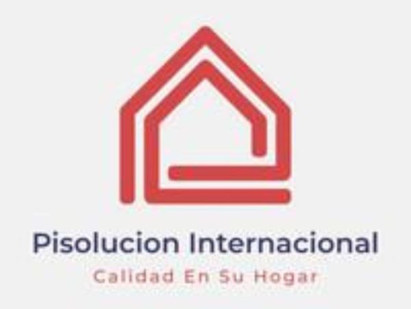 Red house-shaped logo above text 'Pisolucion Internacional'.