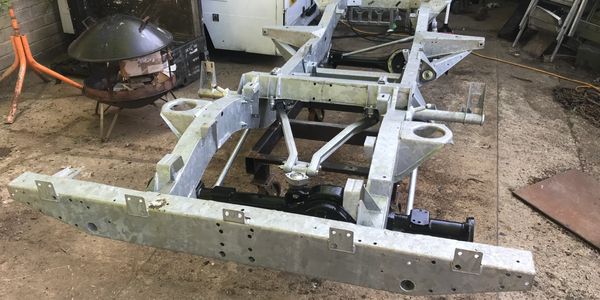 Land Rover Defender A Frame with Lemforder Ball Joint fitted to  a chassis