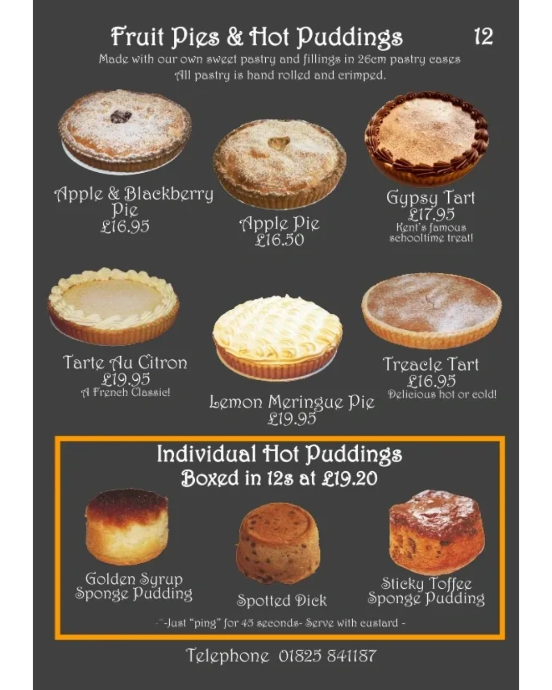 Fruit Pies & Hot Puddings