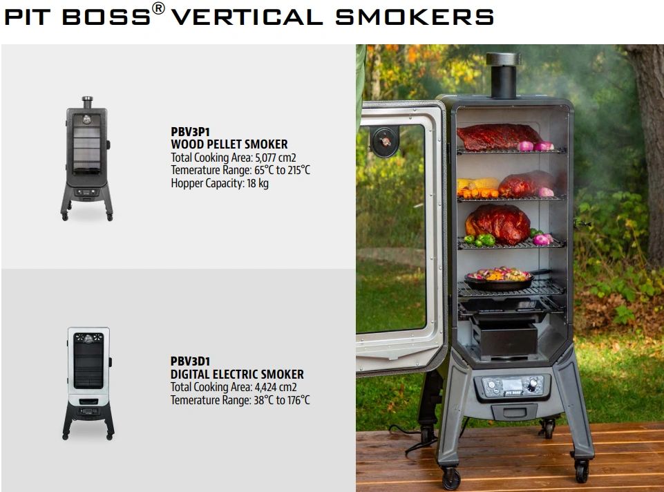 Pit Boss pro series vertical wood pellet smoker grill