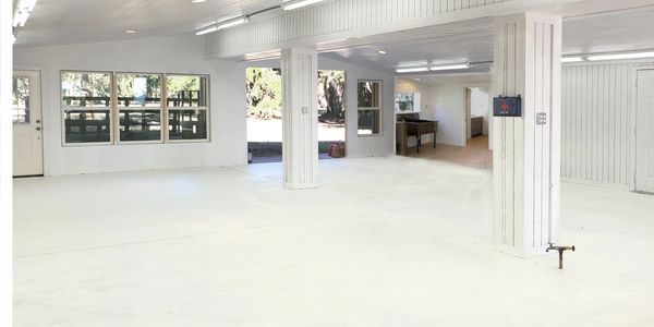Workshop air conditioned interior space