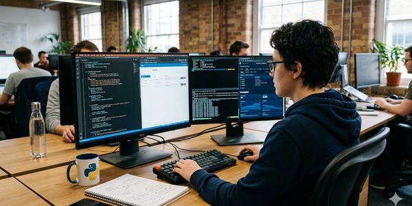 website design web development modern office