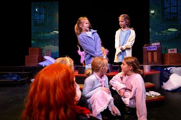Stills from Landan Choreography debut with Annie Jr. at SoL Theatre Company. 
Photo by Landan