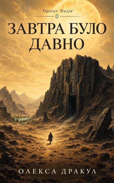 Обкладинка роману «Завтра було давно», першої книги серії «Проект “Надія”»