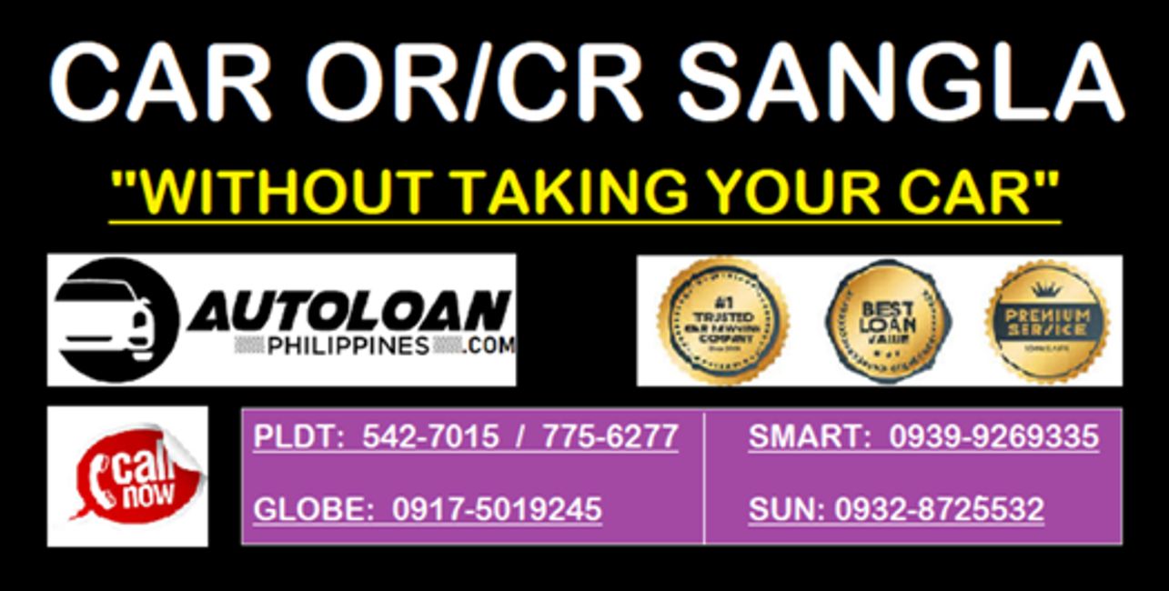 Sangla Without Taking Car Sangla Orcr Loan Philippines