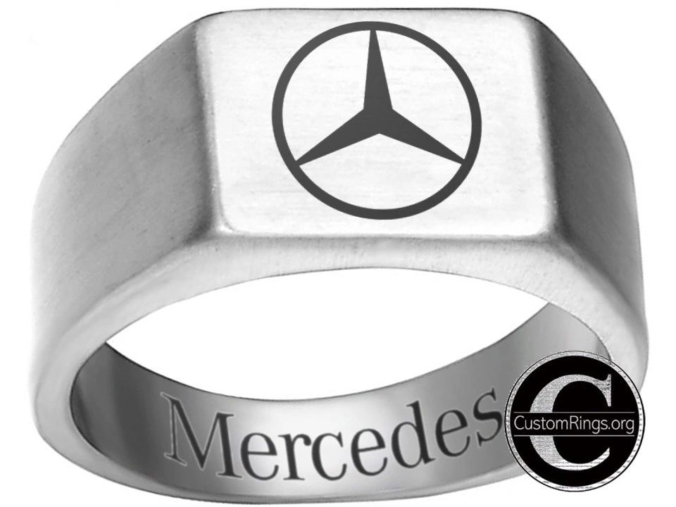 Mercedes-Benz Logo Ring AMG Mercedes Logo Ring Black Titanium Ring #mercedes  #benz