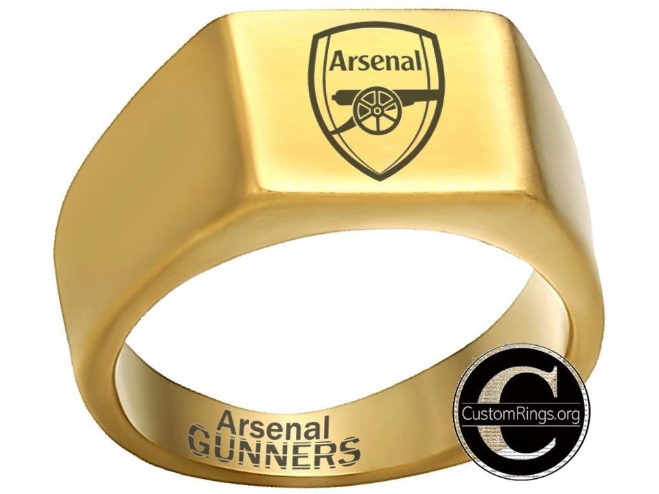 Arsenal FC Titane Gunners Bague Complète En Afc Coffret Cadeau Taille Droit U X