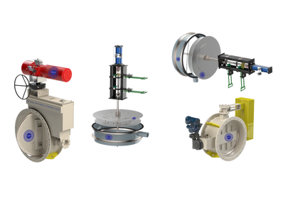 Air Seal Damper, Air Seal Butterfly Damper, Air Seal Diverter Damper for Air / Flue Gas etc.