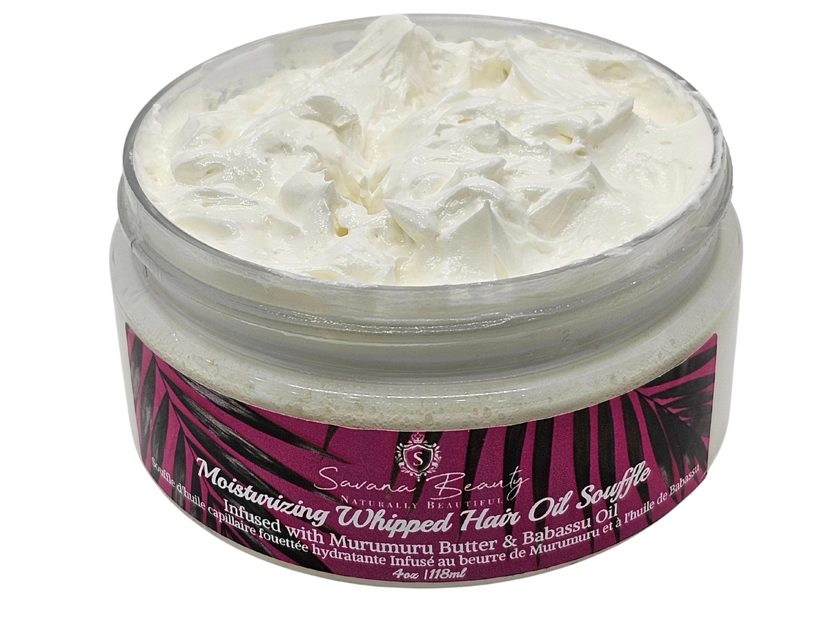 WHIPPED MOISTURE INTENSE HAIR OIL SOUFFLE LEAVE-IN INFUSED WITH MURUMURU  BUTTER & BABASSU OIL