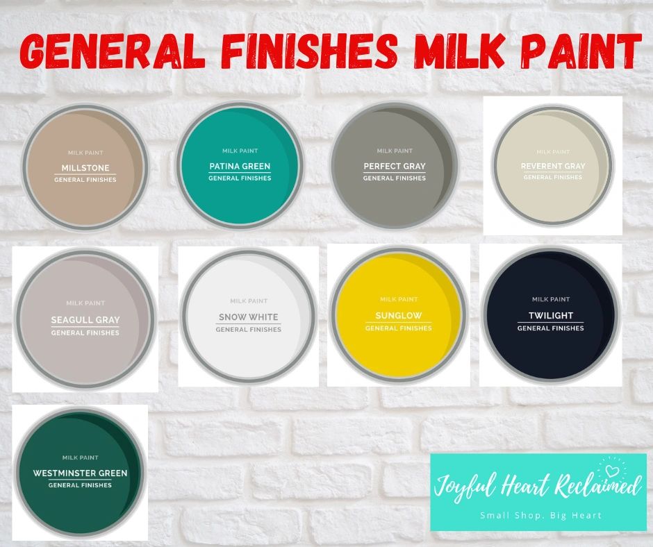 General Finishes Acrylic Milk Paint (Color: Empire Gray, Size: Pint)