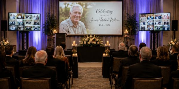 Professional audio, video and live streaming for Celebration of Life services in Lake Havasu