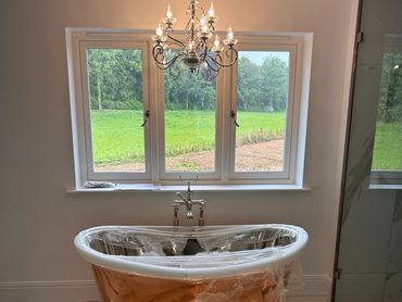 bathroom chandelier