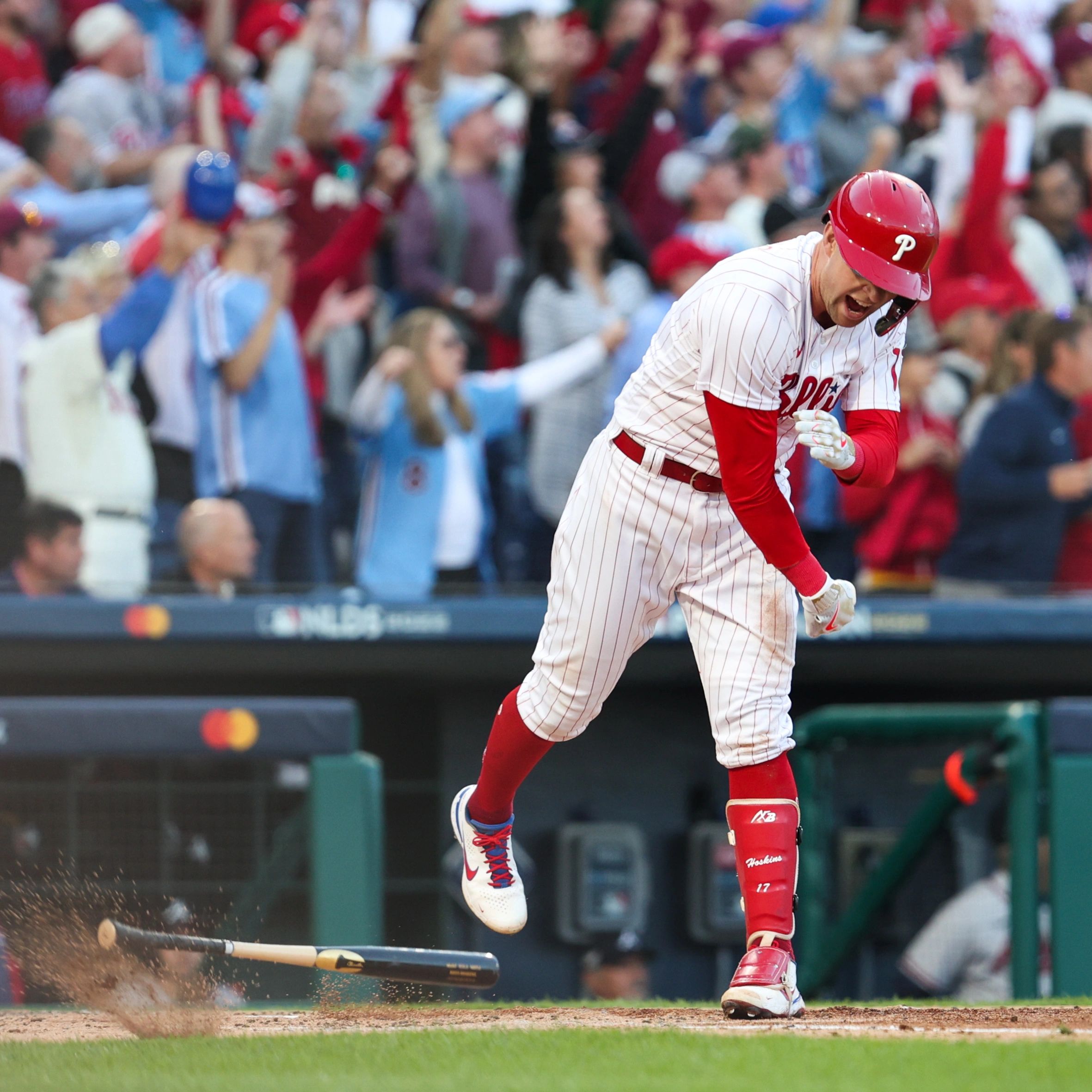 Framed Rhys Hoskins the Bat Spike 2022 NLDS -  Norway