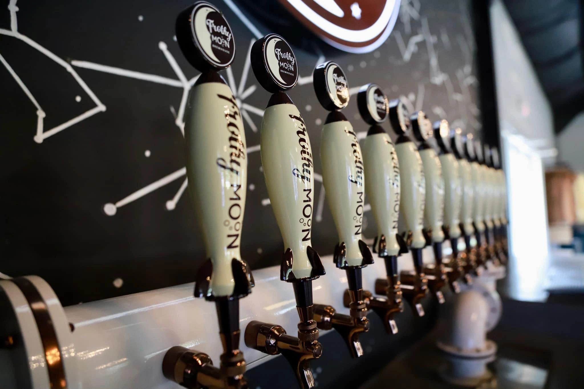 Taps at Frothy Moon Brewhouse