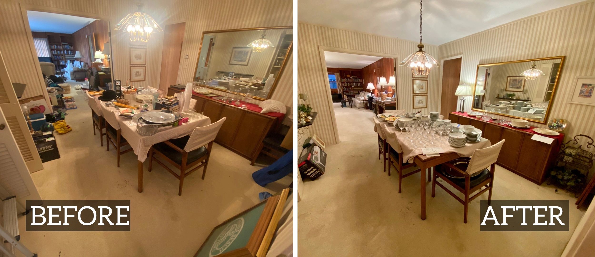 Dining Room goes from a mess to success!