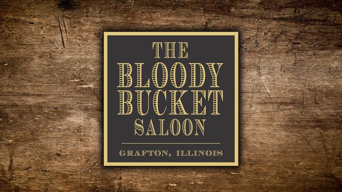 Bloody Bucket Wooded Logo