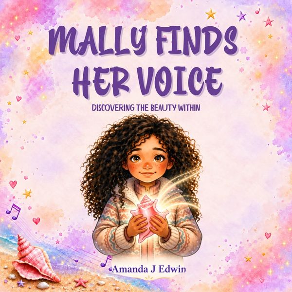 Book cover of a girl holding a glowing seashell.