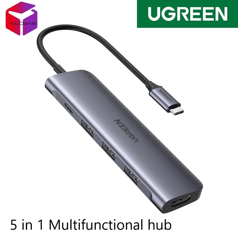 UGREEN USB-C 5-IN-1 MULTIFUNCTIONAL ADAPTER with FREE GIFT!