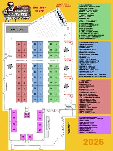 Krampus Indoor vendors at A Christmas To Dismember, November 29, 2025 at the Mesa Convention Center