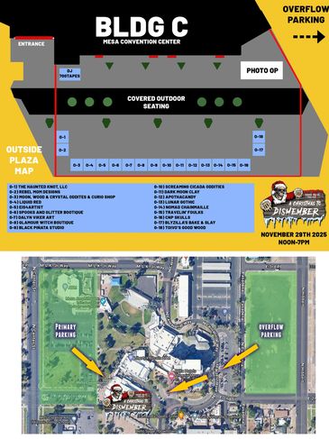 Outdoor vendors at the 3rd Annual A Christmas To Dismember - Meet KRAMPUS and free holiday photo ops