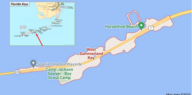 Located on 9 acres at the southern tip of  West Summerland Key. 30 miles from Key West. 