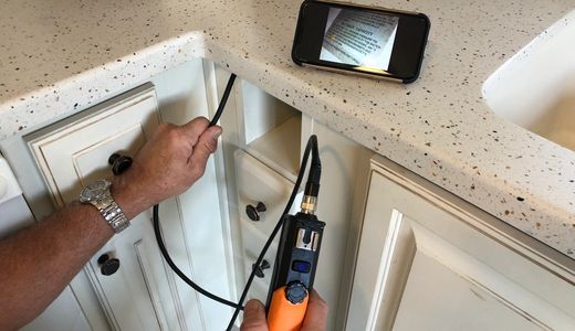 Borescope camera used during home inspections
