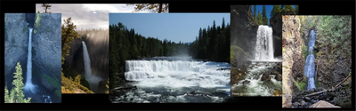 waterfalls in wells gray park