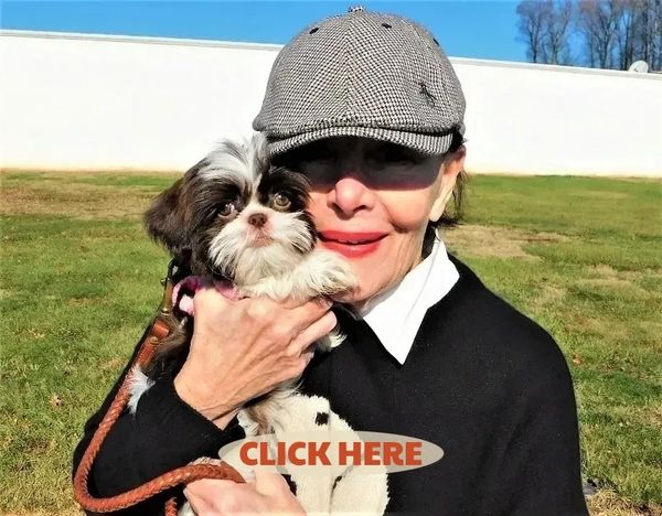 Emmy winner Linda Dano with her Pup-Tzu WNC puppy. We offer Shih Tzu puppies for sale nationwide.