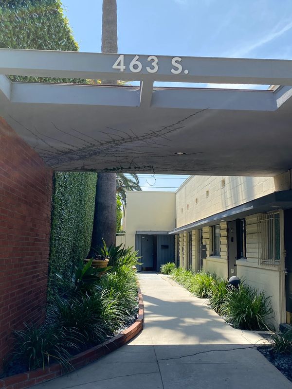 Walking way to the suite.