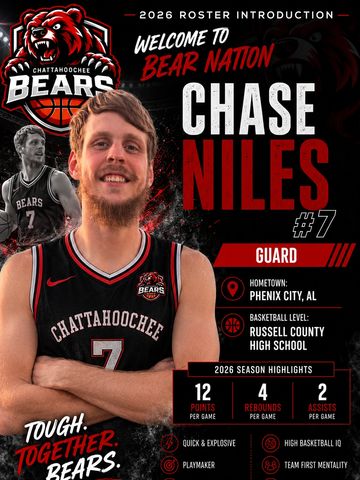 Basketball guard Chase Niles from Chattahoochee Bears.