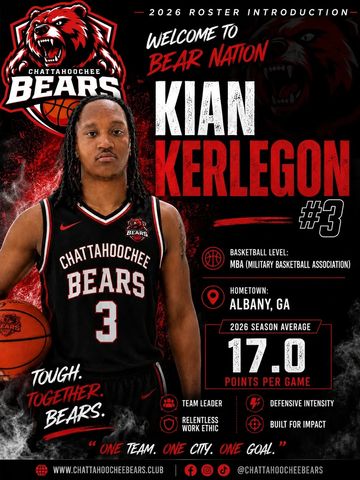 Welcome Kian Kerlegon to Chattahoochee Bears basketball.