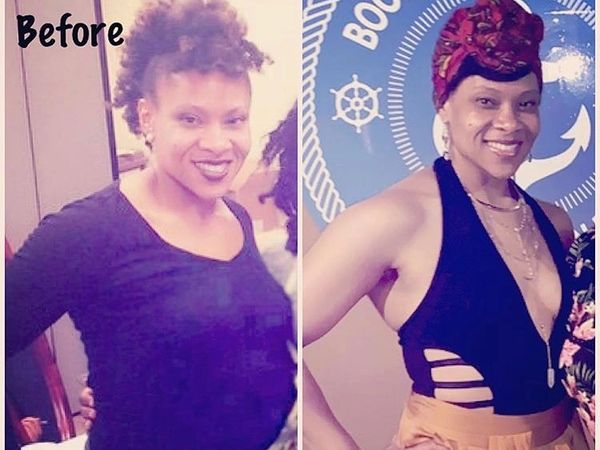Founder, Marshalluna. Before and after finding FREEDOM through the steps in her program.