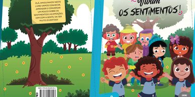 Cover of a colorful children's book about feelings with diverse kids.