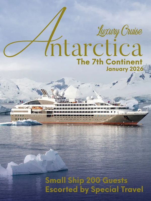 Luxury ship Ponant in Antarctica