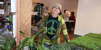 Terri Parisi and plants from Parisi Farms