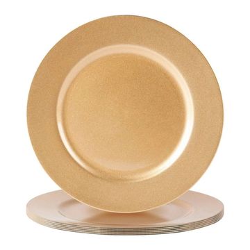 GOLD DOTTED RIM CHARGER PLATE