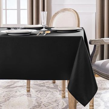 RECTANGULAR BLACK TABLE CLOTH