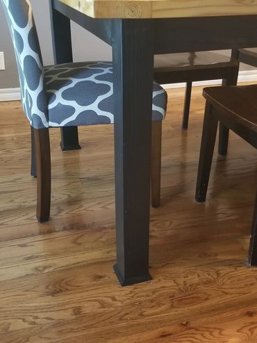 Custom rustic dinning room table.