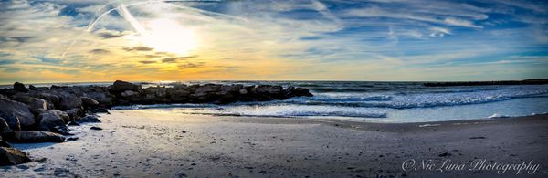 Panorama sunset at St. Pete Beach