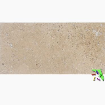 6×12 IVORY Tumbled Travertine PAVER