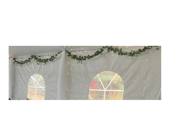 Warm Colored Curtain Lights with multiple light settings