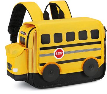 school bus cute different toddler pre-school backpak