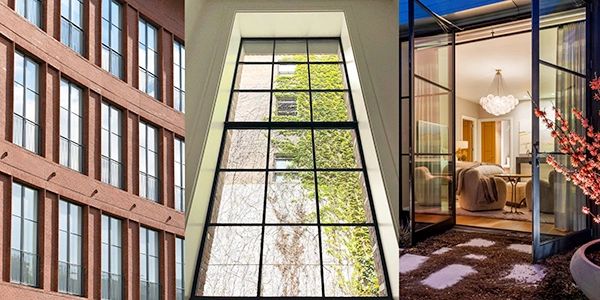 steel stainless steel bronze aluminum windows doors facades louvers