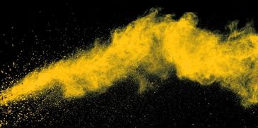 powder coating powder in the air