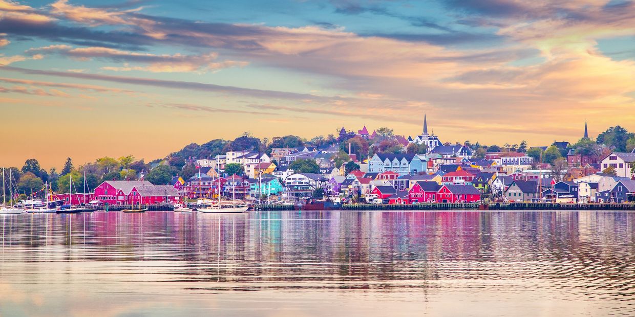 Old Town Lunenburg World Heritage Site in Nova Scotia near River Ridge Lodge