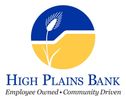 High Plains Bank logo with a tagline about employee ownership.